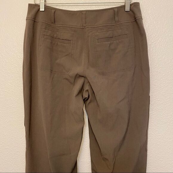 Chicos tan brown khaki chino Utility style pants with zippers -size 1/M/8 - Picture 7 of 11